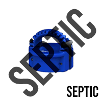 Female Safety Bump for Septic Use - Blue